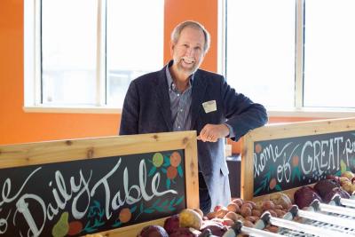 Former Trader Joe’s executive Doug Rauch is the man behind the new start-up, The Daily Table, which opens on Friday in Codman Square. Photo courtesy The Daily Table